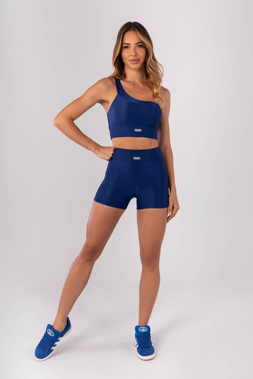 Top Assimétrico com Alça Larga (Azul) | Ref: K4189-B