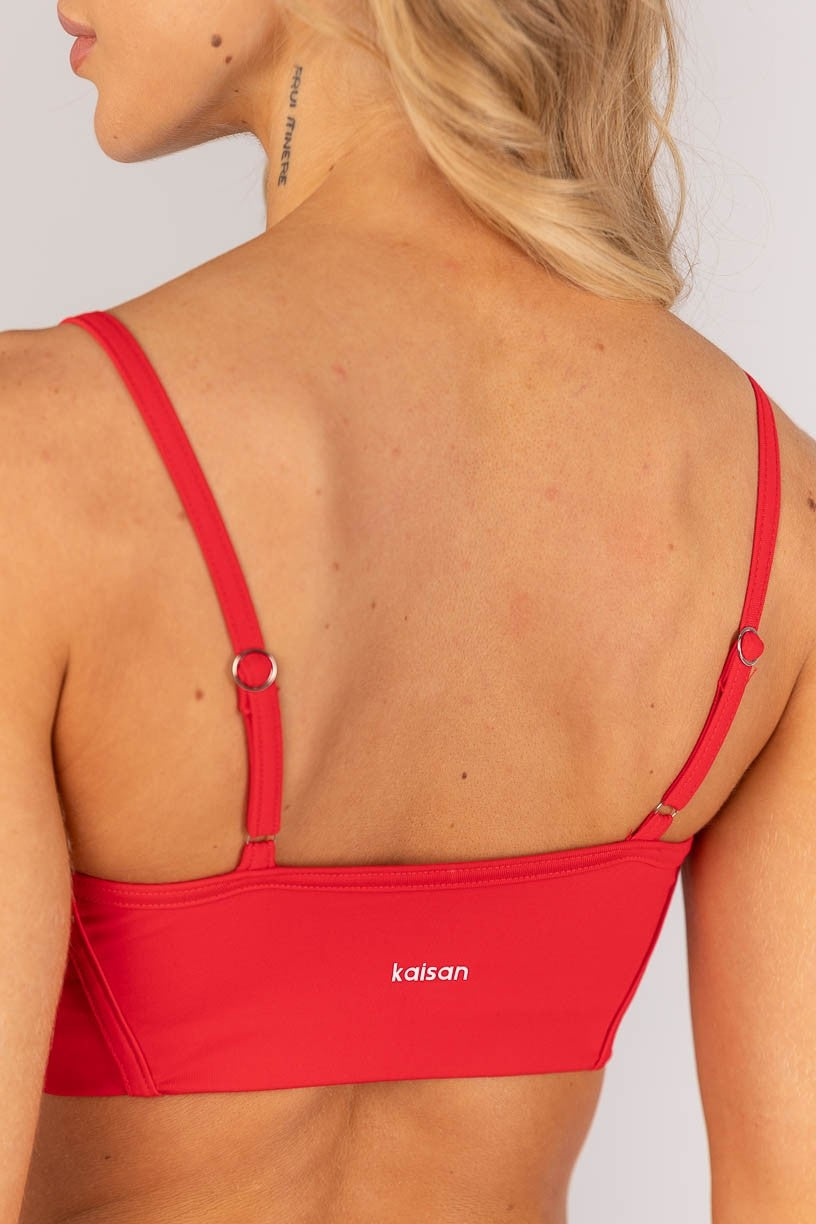 Top com Chapado e Alças Reguláveis (Vermelho) | Ref: K4585-A
