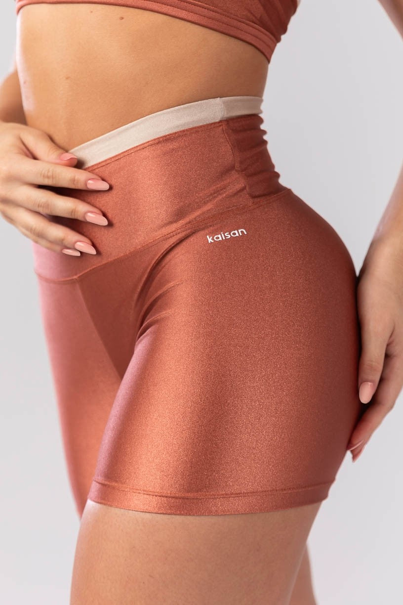 Short com Vira (Cobre / Bege) | Ref: K4117-A