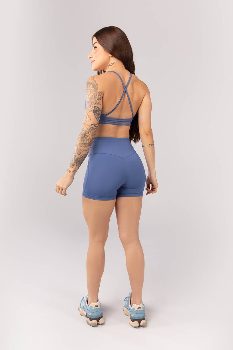Top com Tiras nas Costas (Azul) | Ref: K4080-C