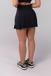 Short Saia com Cós Transpassado (Preto) | Ref: K4066-A