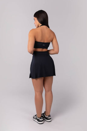 Short Saia com Cós Transpassado (Preto) | Ref: K4066-A