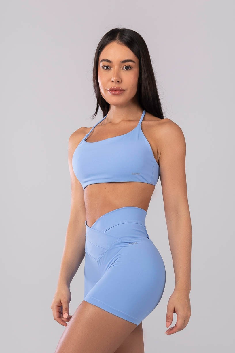 Top Aberto nas Costas com Alças Cruzadas (Azul) | Ref: K4041-D