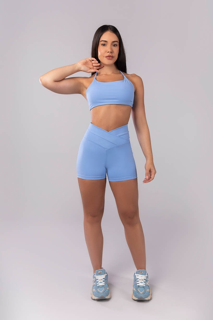 Top Aberto nas Costas com Alças Cruzadas (Azul) | Ref: K4041-D