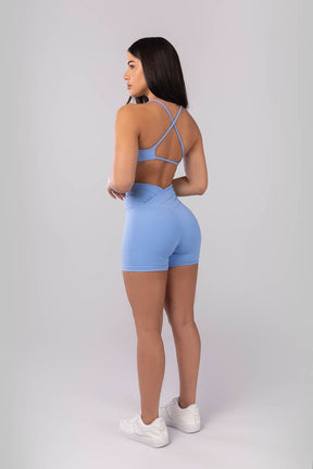 Top Aberto nas Costas com Alças Cruzadas (Azul) | Ref: K4041-D