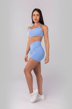 Top Aberto nas Costas com Alças Cruzadas (Azul) | Ref: K4041-D