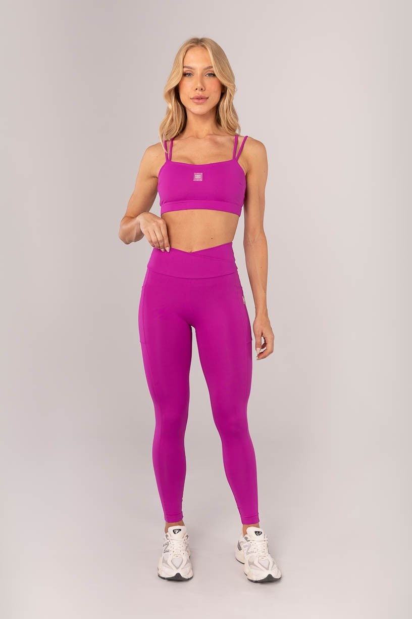 Top Decote Reto e Alças Duplas (Roxo) | Ref: K4359-A