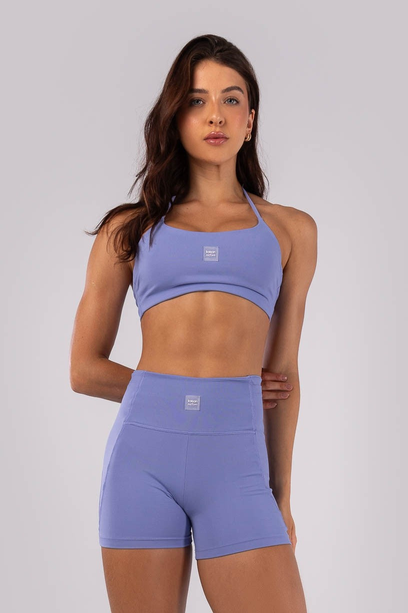 Top Frente Única com Tiras nas Costas (Azul Periwinkle) | Ref: K4523-A