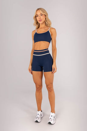 Top com Recortes e Alças Duplas (Azul Marinho / Nude / Bege) | Ref: K4603-A