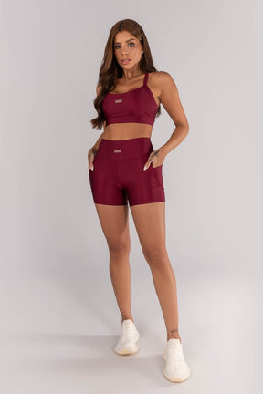Top com Alças Cruzadas (Vinho) | Ref: K4374-B