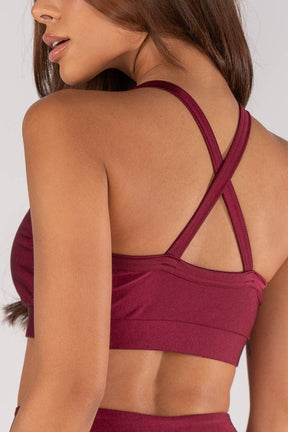 Top com Alças Cruzadas (Vinho) | Ref: K4374-B