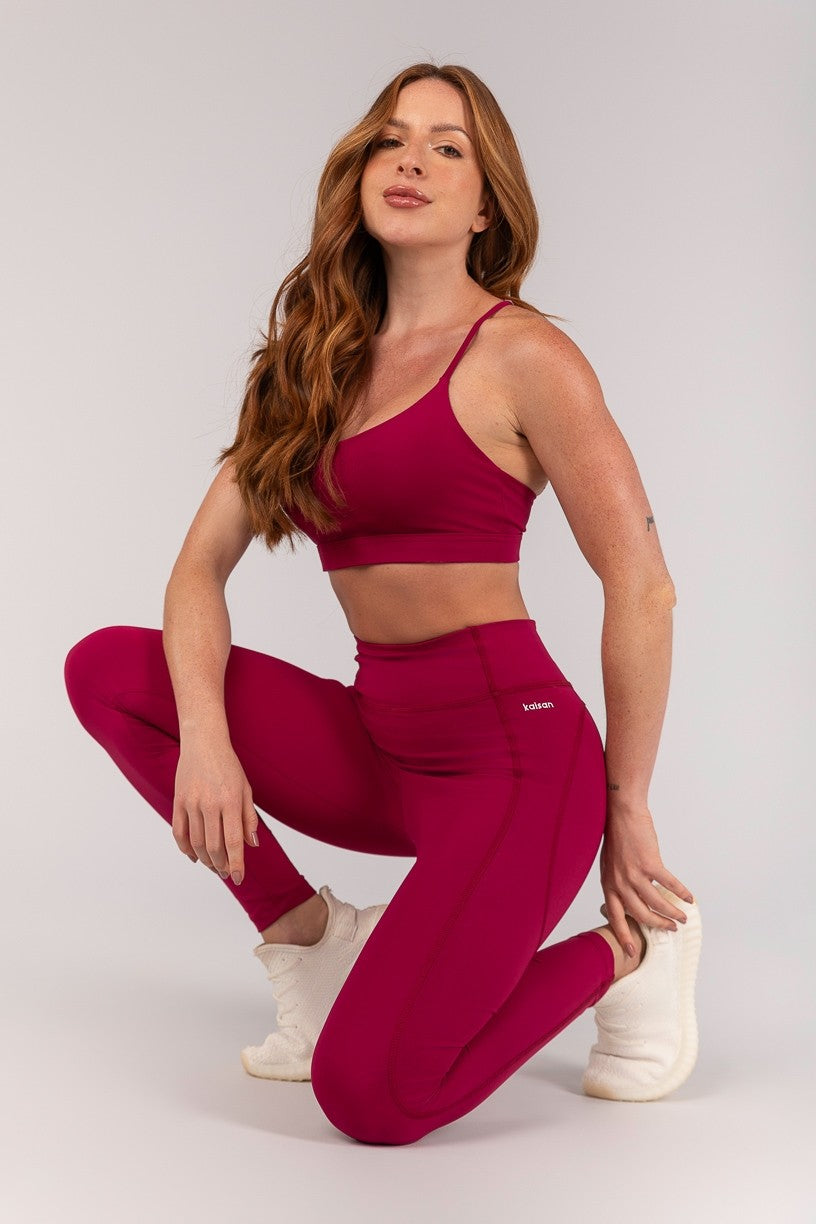 Calça Legging com Coberturas (Açaí) | Ref: K4387-C