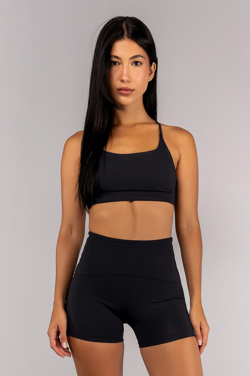 Top com Tiras Trabalhadas nas Costas (Preto) | Ref: K4688-B