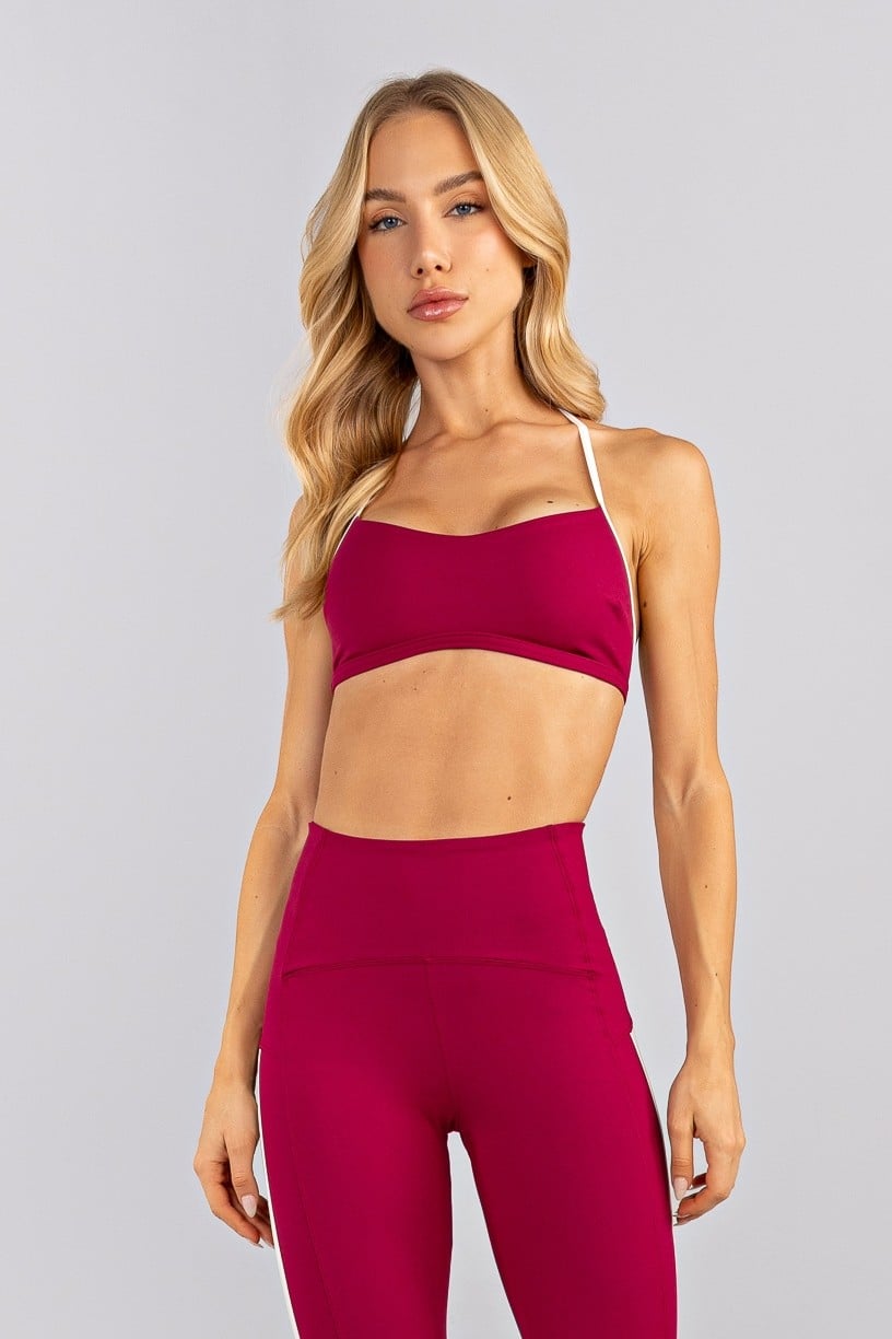 Top Slim com Alças Platinadas (Açaí / Pérola) | Ref: K4756-A