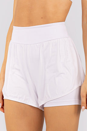 Short Duplo com Cós Anatômico (Branco) | Ref: K4767-A