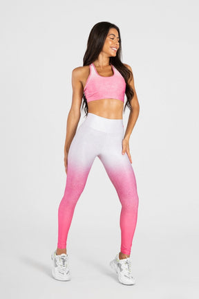 Calça Legging Estampa Digital com Cós Duplo (Pink Glow) | Ref: K3087-C