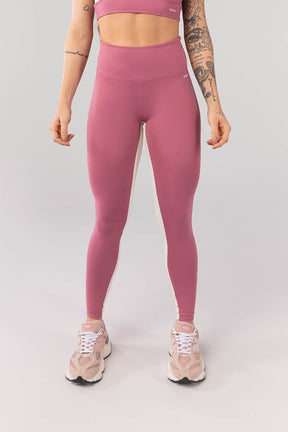 Calça Legging com Faixa no Entrepernas (Rosê / Off White) | Ref: K4089-A