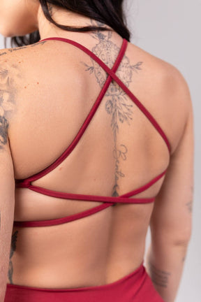 Top com Alças Cruzadas (Vinho) | Ref: K3444-D